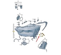 фото thumb №1, Audi q3 f3 набор запчасти вентиляции фары 83a998587