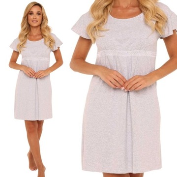 Ночная рубашка из вискозы, короткий рукав, удобная, XL.