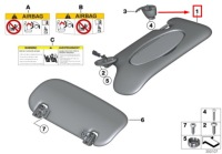 фото thumb №1, Mini countryman r60 передняя часть правый sun козырёк 51169813132 9813132