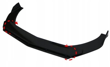 фото thumb №10, Разветвитель универсальный накладка спойлер бампера блеск чёрный