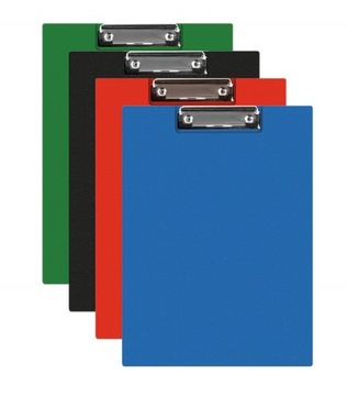 CLIPBOARD Q-CONNECT TECZKA Z KLIPEM, PVC, A5, CZERWONY