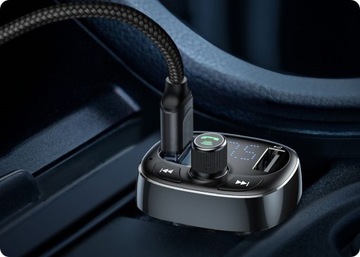 FM-ПЕРЕДАТЧИК BASEUS АВТОМОБИЛЬНОЕ ЗАРЯДНОЕ УСТРОЙСТВО BLUETOOTH MP3 2x USB SD/TF 3.4A