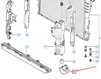 Bmw 3 e46 нижній кронштейн радіатора 17111436264 1436264 оригінальний Недорого, фото thumb