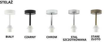 Lampa plafon żyrandol sufitowa LED E27 ABAŻUR FORNIR do salonu 80cm