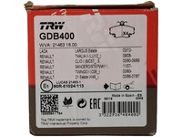 фото thumb №1, Trw gdb400 набор тормозных колодок тормозных, тормоза дисковые