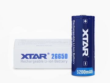 XTAR 26650 520PCM 5200 мАч литий-ионный защищенный аккумулятор 3,7 В 7 А
