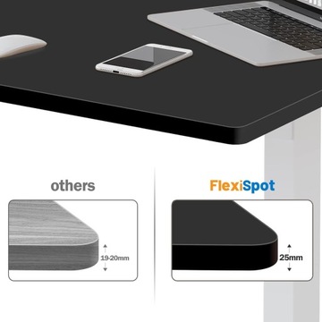 FLEXISPOT Прочная деревянная столешница (140*80см, черная)