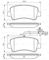 фото thumb №16, Гальмівні колодки гальмівні nissan nv400 box/bus; 18,1mm t з датчик. szt bosch