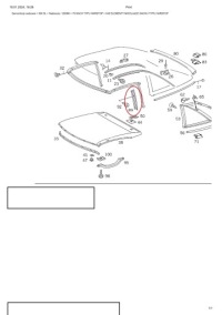 E2 mercedes w129 r129 крыша hardtop молдинг element крепёжный Цена, фото thumb