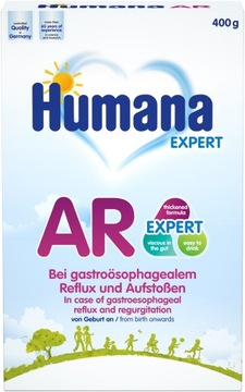 HUMANA AR MILK ANTI-капельное 400 г x5 - С РОЖДЕНИЯ