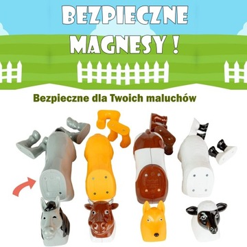 MALBLO 62001 MAGNETIC Zwierzęta z gospodarstwa KLOCKI MAGNETYCZNE ZESTAW