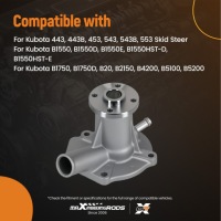 фото thumb №12, Модуль насоса водяний kubota d650 d750 d850 d950 v1100 15443-73030 алюміній