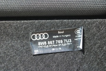 фото thumb №7, Audi a5 sportback полка задняя чёрная 8w8867769 8w8867771 цвет : 7u3 - чёрный