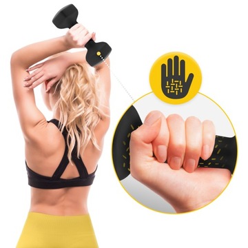 HANTLE DO ĆWICZEŃ HANTELKI WINYLOWE CIĘŻARKI REHABILITACJA FITNESS 2x5 KG