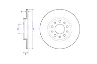 фото thumb №1, Delphi гальмівні диски гальмівні 2szt. задня chrysler 200 jeep cherokee 2.0-3.2