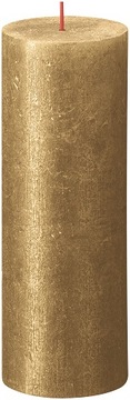 Bolsius Świeca Rustic SHIMMER 190/68 ZŁOTY