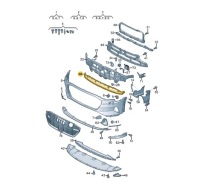 Купить Audi e-tron sportback gea бампер передний средний нижний решётка радиатора 4ke8076479b9, фото thumb