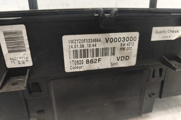 фото thumb №7, Спидометр vw touran 1t1, 1t2 1t0920862f 1.9l дизель 77kw 2005