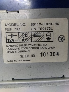 фото thumb №6, Toyota yaris i дисплей радіо 86110-0d010-h0