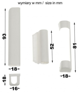 Maco Calsings for PVC Windows петки серого антрацита