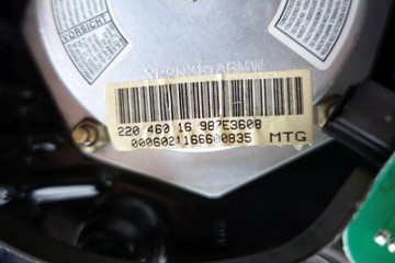 фото thumb №6, Mercedesa w220 w215 подушка водія сірий 2204601698 шкіра шкіряний