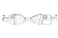 фото thumb №11, Приводной вал приводная mercedes glk x204 4matic 08-15 передняя левая atm nty