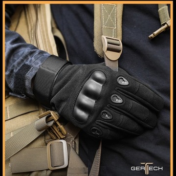 ВЫЖИВАНИЕ ЧЕРНЫЕ ТАКТИЧЕСКИЕ ПЕРЧАТКИ GERTECH ВОЕННЫЕ