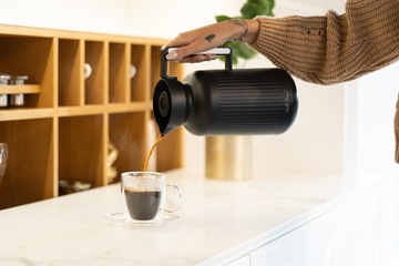 Termos z wkładem szklanym Vialli Design LUNGO 1 l (czarny) 29262