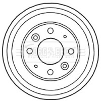 Купить Барабан тормозной kia clarus 1.8i 6/99- bbr7156, фото thumb