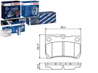 фото thumb №1, Тормозные колодки тормозные lexus gs 460 uzs190_ grs19_. u