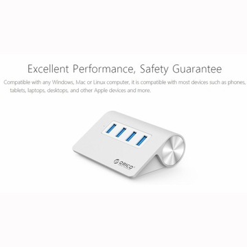 ORICO M3H4-V1 из алюминиевого сплава, 4 порта USB 3.0, концентратор