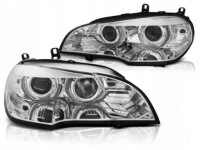 Купить Фонари bmw x5 e70 07-10 ae drl led хром hid, фото thumb