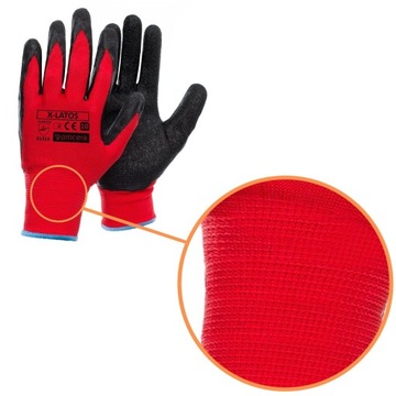 Рабочие перчатки защитные перчатки RIPPED LATEX STRONG GRIP r 8 x 12