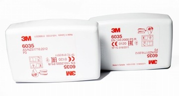 3M 6035 Фильтр-пылесборник P3, комплект пар, 2 шт.