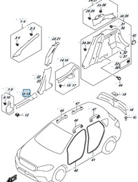 фото thumb №9, Suzuki sx4 s-cross 18r 1.4t lift защита обшивка порог левый перед
