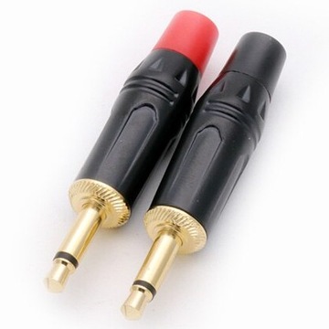 МИНИ-ШТЕКЕР 3,5 ММ 2-ПОЛЮСНЫЙ 2-КОНТАКТНЫЙ МОНО NAKAMICHI HQ OFC ЧЕРНЫЙ 6 мм