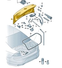 фото thumb №1, Кришка багажника задня задня багажника vw passat b8 sedan