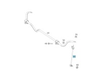 фото thumb №1, Оригинальный соединитель стабилизатора правый задняя mercedes w217 w222