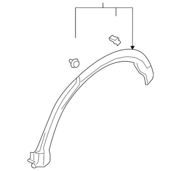 фото thumb №6, Mitsubishi eclipse cross 17 - расширение планка na крыло зад правая