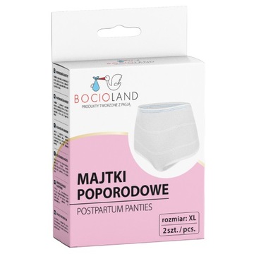 MAJTKI POPORODOWE WIELORAZOWE SIATECZKOWE XL 2SZT