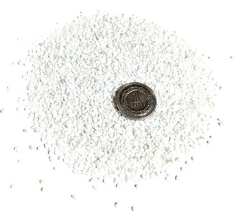 NAJCZYSTSZY BIAŁY PIASEK ŻWIREK GRECKI MARMUR THASSOS 0,5 - 2 mm 20 KG