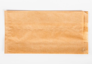 Torebki papierowe woreczki śniadaniowe brązowe szare fałdowe 18x6x33 100szt