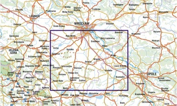 OKOLICE WROCŁAWIA komplet 2 map 1:100T STUDIO PLAN