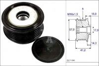Купити Ina шків генератора hyundai i20, i30, kia, фото thumb