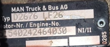 фото thumb №6, Двигатель man tgx tgs d2676 lf26 евро 6 480 km