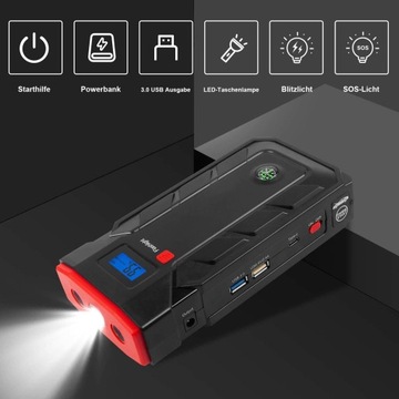 ŁADOWARKA SAMOCHODOWA ŁADOWARKA POWER BANK KOMPAS ROZRUSZNIK SKOKOWY