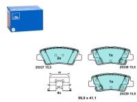 фото thumb №1, Тормозные колодки тормозные керамические tyłz аксессуары hyundai accent iv accent v