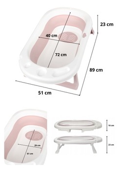 Складная ванна MyToy 89см, терморазъем, ванна