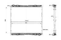 фото thumb №1, Nrf радіатор двигуна scania g r dc11.08-dt16.08
