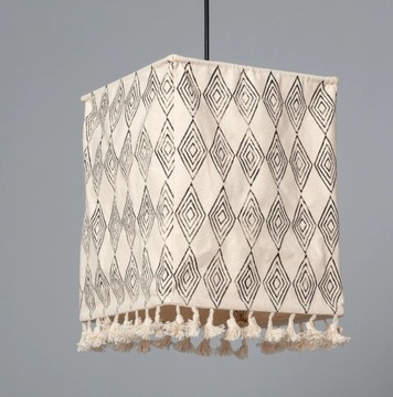 Lampa wisząca BOHO bawełniana z frędzlami CHEMBA